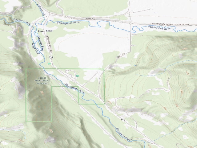 USGS topographic map of Bend Guard Station
