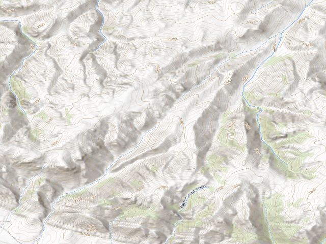 USGS topographic map of Bennett Mountains