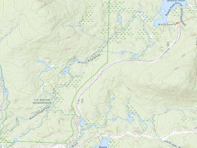 USGS topographic map of Bennington County