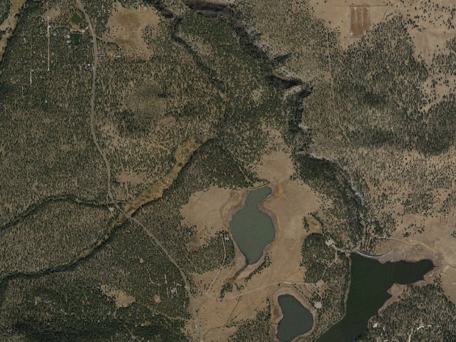 Aerial image of Benny Creek Campground