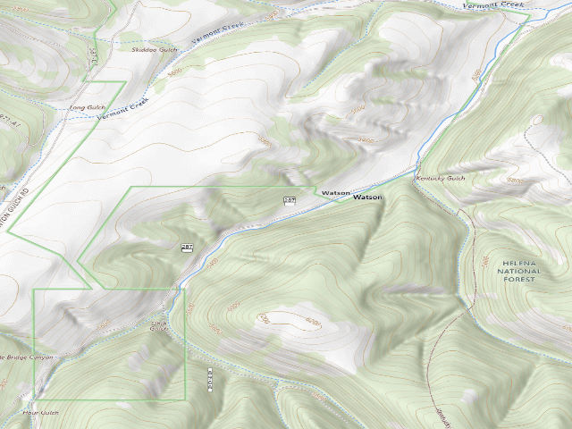 USGS topographic map of Benton Rd 287 021