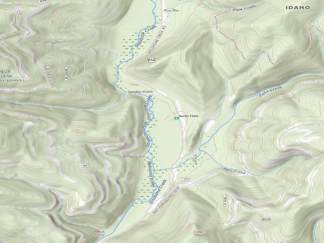 USGS topographic map of Berlin Flats