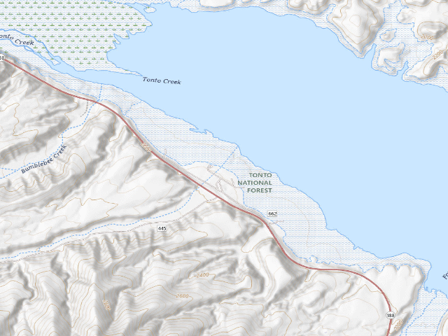 USGS topographic map of Bermuda Flat Dispersed