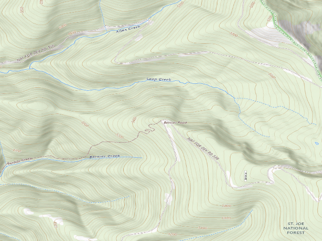 USGS topographic map of Bernier Point