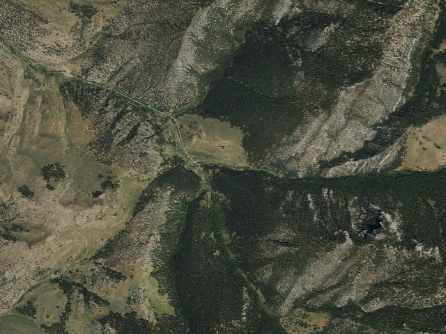 Aerial image of Berry Creek Campground