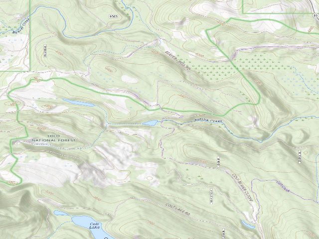 USGS topographic map of Bertha Creek 02