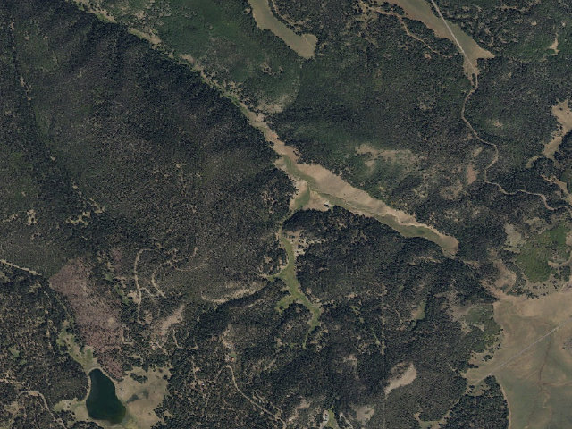 Aerial image of Betenson Flat Trailhead