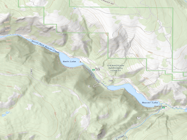 USGS topographic map of Beth Lake