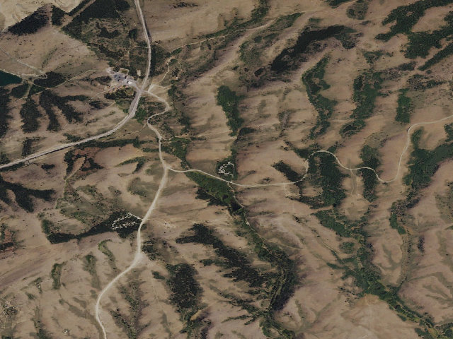 Aerial image of Big Atlantic Gulch Campground
