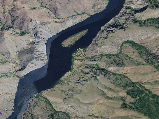Aerial image of Big Bar Dispersed Camping Area