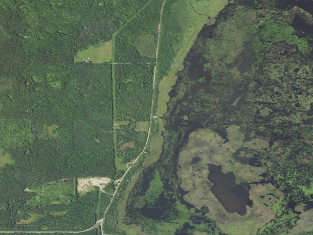 Aerial image of Big Bass Lake - W30