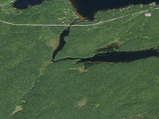 Aerial image of Big Bay #1 (Ferris Lake Wild Forest)
