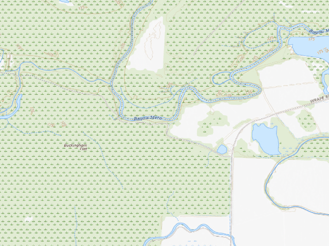 USGS topographic map of Big Bayou Meto Access Camping Area