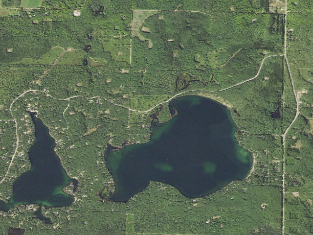 Aerial image of Big Bear Pointe State Forest Campground