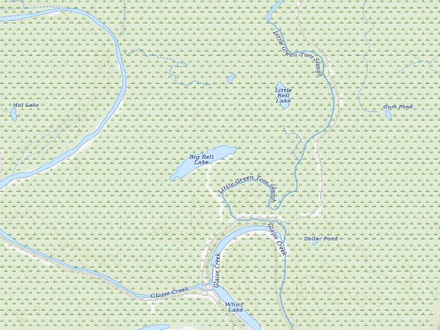 USGS topographic map of Big Bell Lake Camping Area