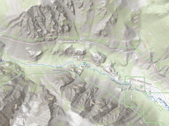 USGS topographic map of Big Bend Cg