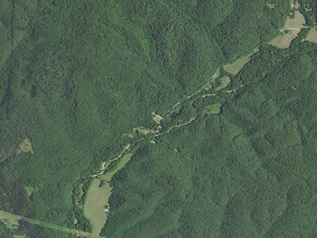Aerial image of Big Buffalo Creek Conservation Area