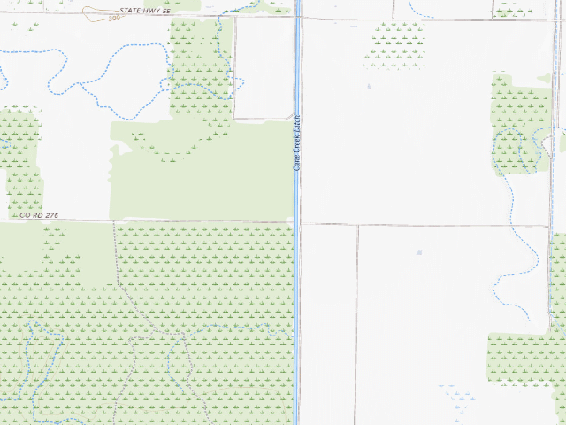 USGS topographic map of Big Cane Conservation Area