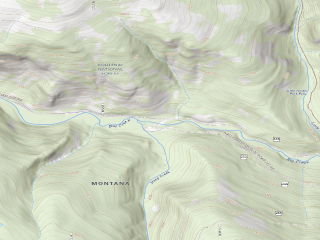 USGS topographic map of Big Cr/Steep Cr Y