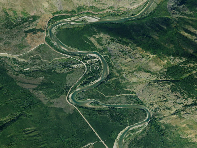 Aerial image of Big Creek Campground