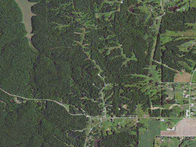 Aerial image of Big Creek Conservation Area