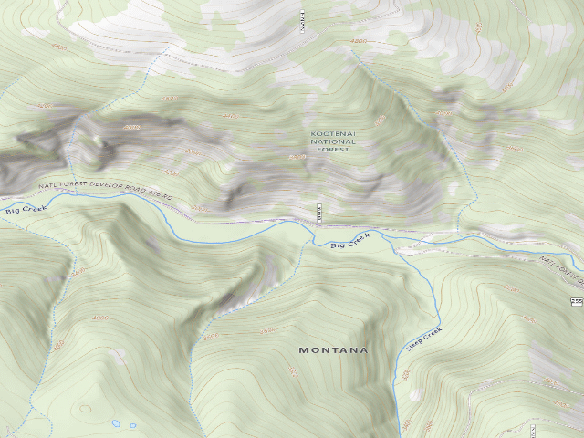 USGS topographic map of Big Creek Mm3