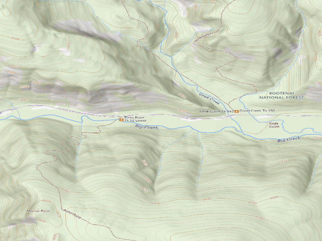 USGS topographic map of Big Creek
