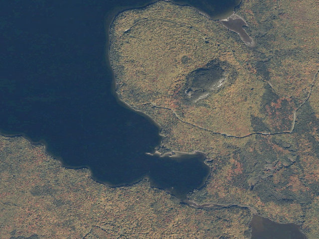 Aerial image of Big Duck Cove 1 (Moosehead Lake Shoreline Public Land)