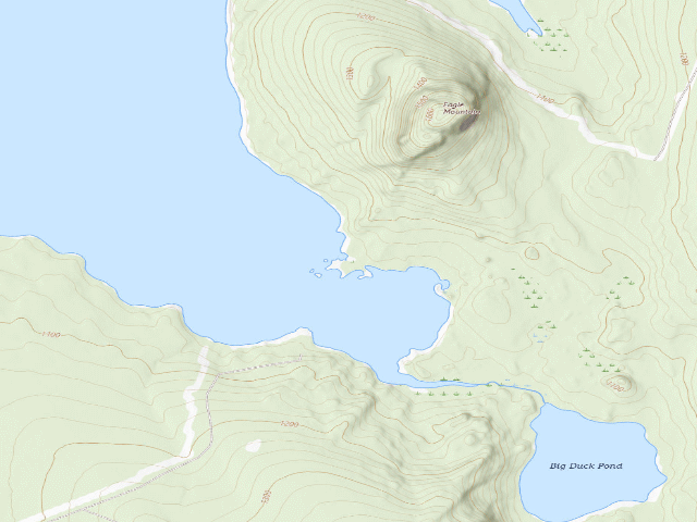 USGS topographic map of Big Duck Cove 2 (Moosehead Lake Shoreline Public Land)