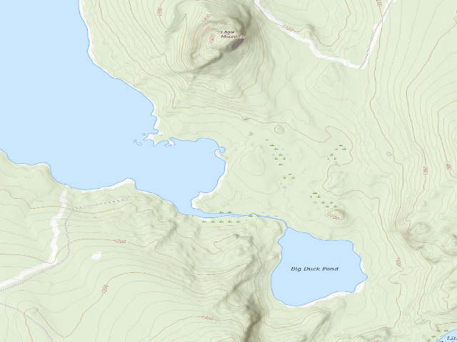 USGS topographic map of Big Duck Cove 3 (Moosehead Lake Shoreline Public Land)