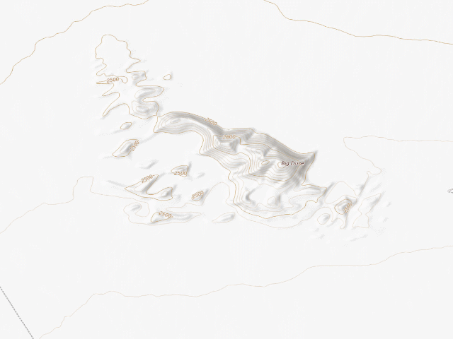USGS topographic map of Big Dune OHV Area