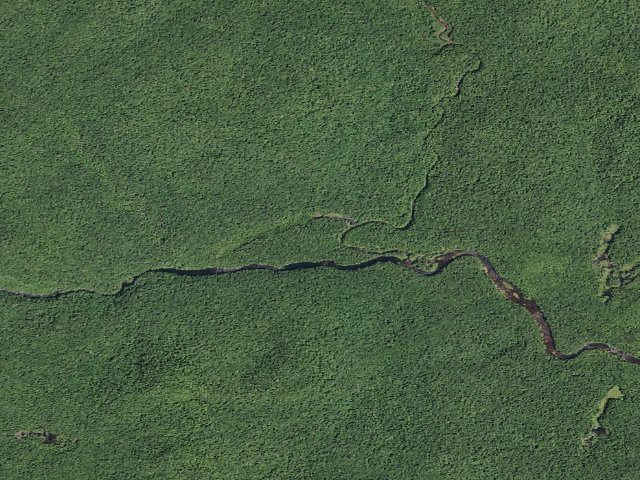 Aerial image of Big Eddy Campsite #2 (Silver Lake Wilderness)