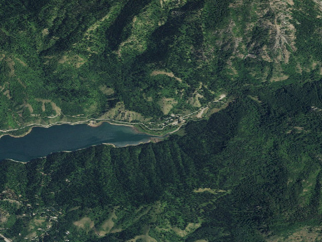 Aerial image of Big Elk Creek Campground