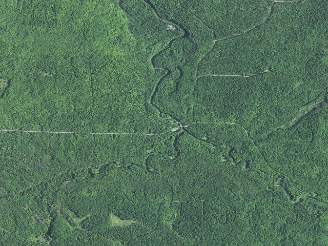 Aerial image of Big Eric's Bridge State Forest Campground