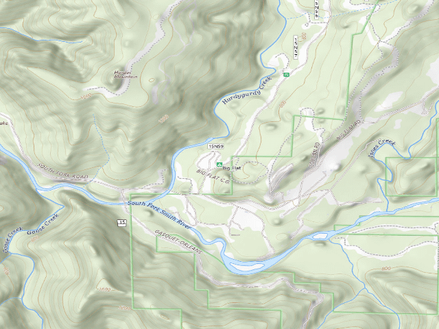 USGS topographic map of Big Flat