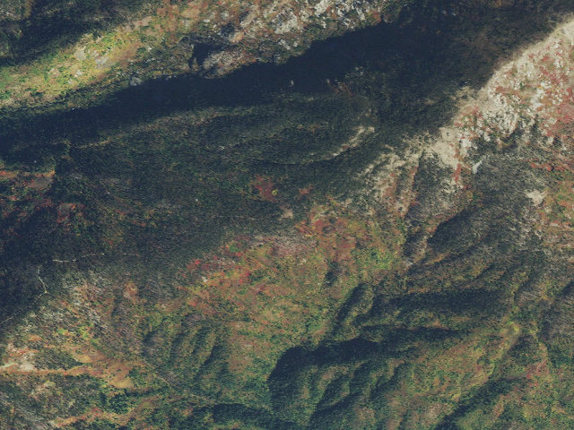 Aerial image of Big Fog Saddle