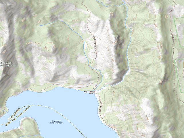 USGS topographic map of Big George 003