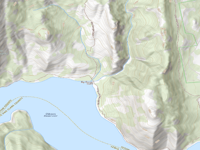 USGS topographic map of Big George 004