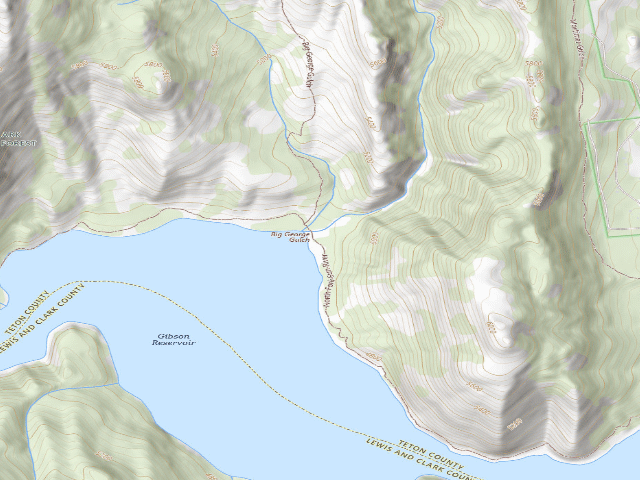USGS topographic map of Big George 005