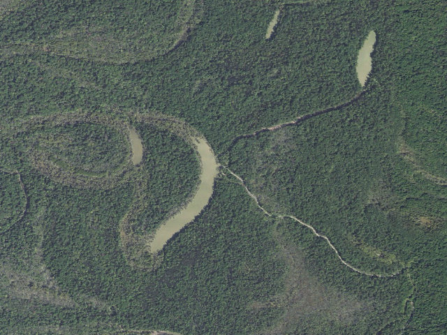 Aerial image of Big Hurricane Lake Camping Area