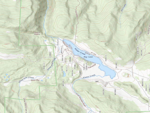 USGS topographic map of Big Lake CUA Dispersed