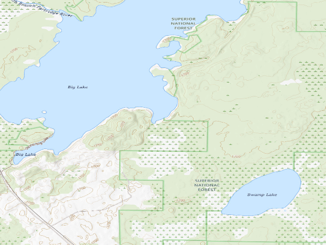 USGS topographic map of Big Lake