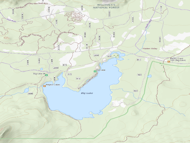 USGS topographic map of Big Lake