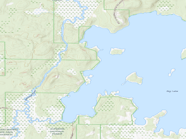 USGS topographic map of Big Lake Site 1