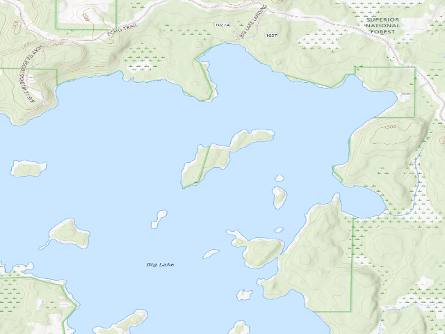 USGS topographic map of Big Lake Site 3