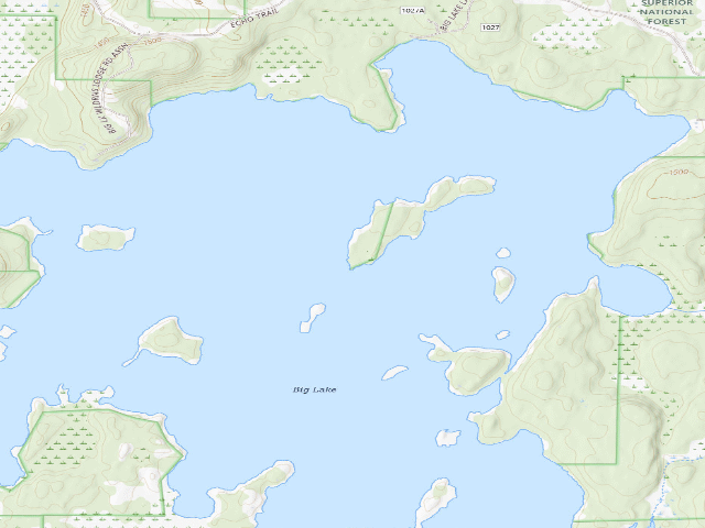 USGS topographic map of Big Lake Site 4