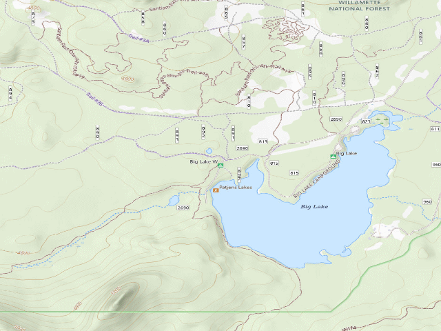 USGS topographic map of Big Lake West