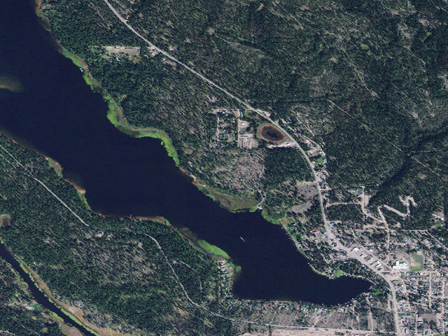 Aerial image of Big Larch Campground Complex