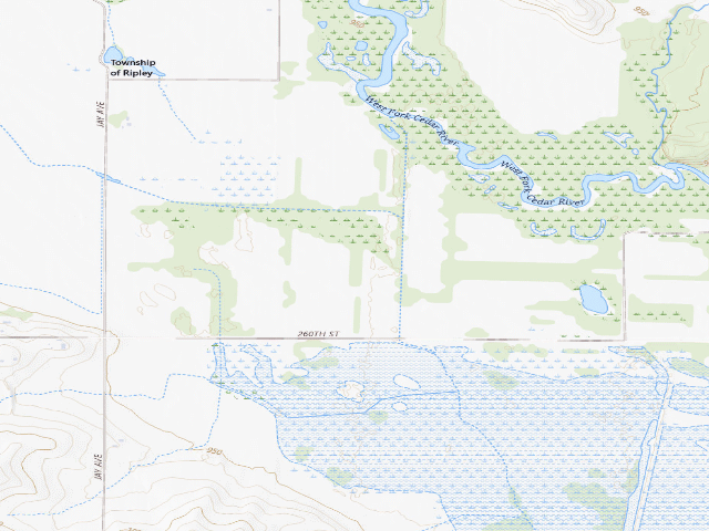 USGS topographic map of Big Marsh WMA