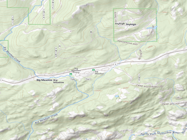 USGS topographic map of Big Meadow